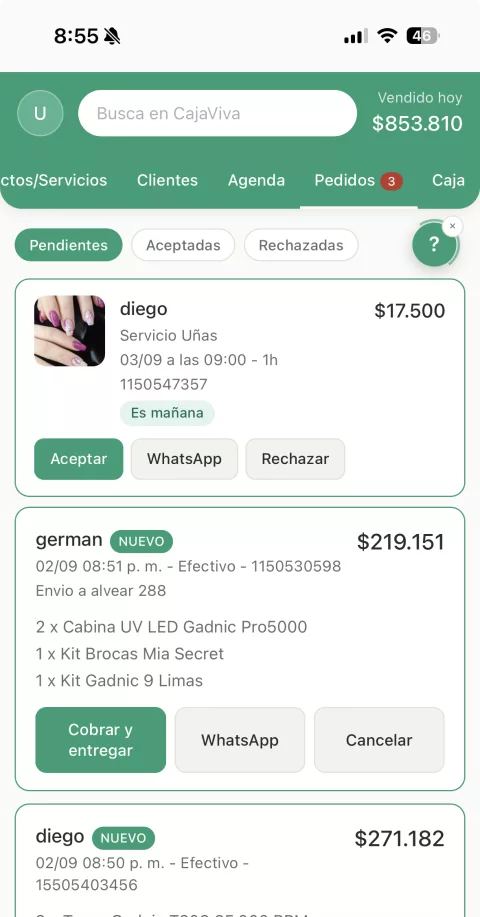 Agenda de turnos